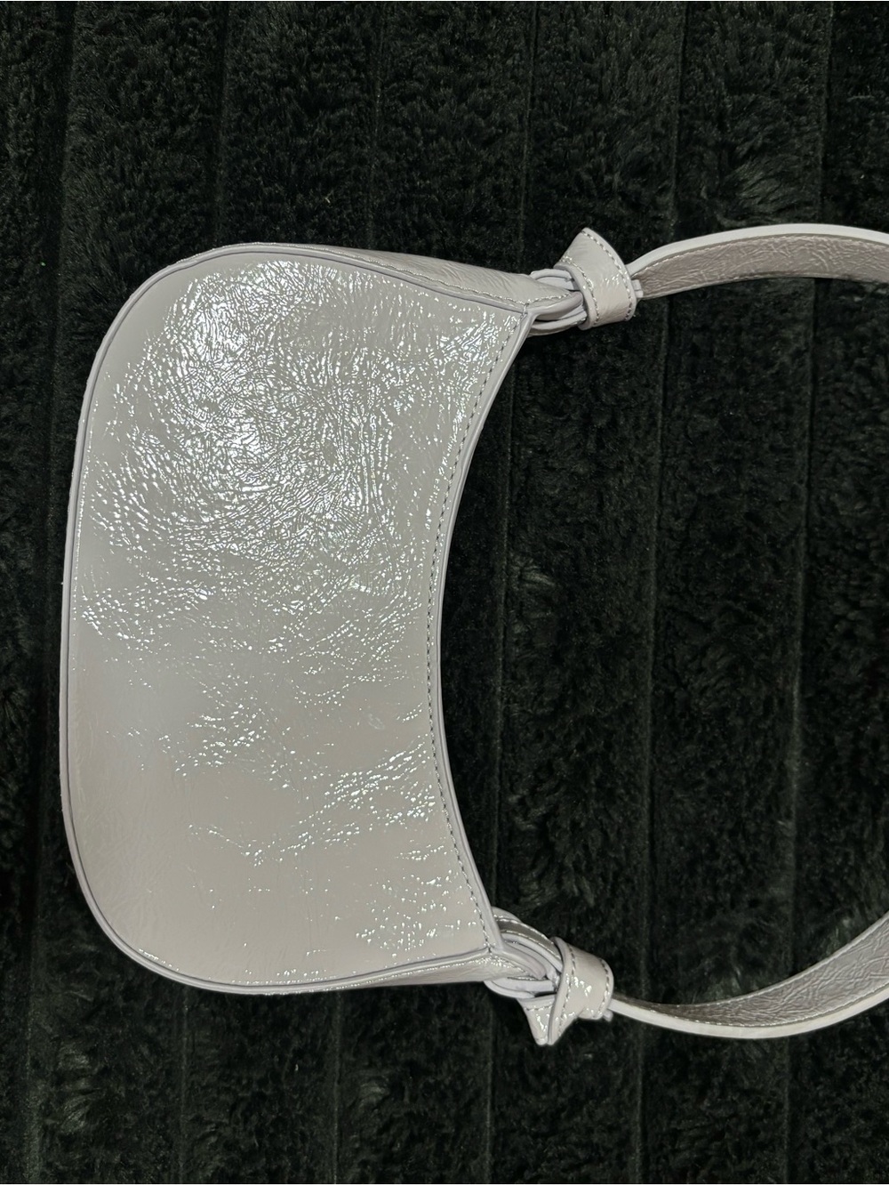 Zara Patent Shoulder Bag in Light Purple